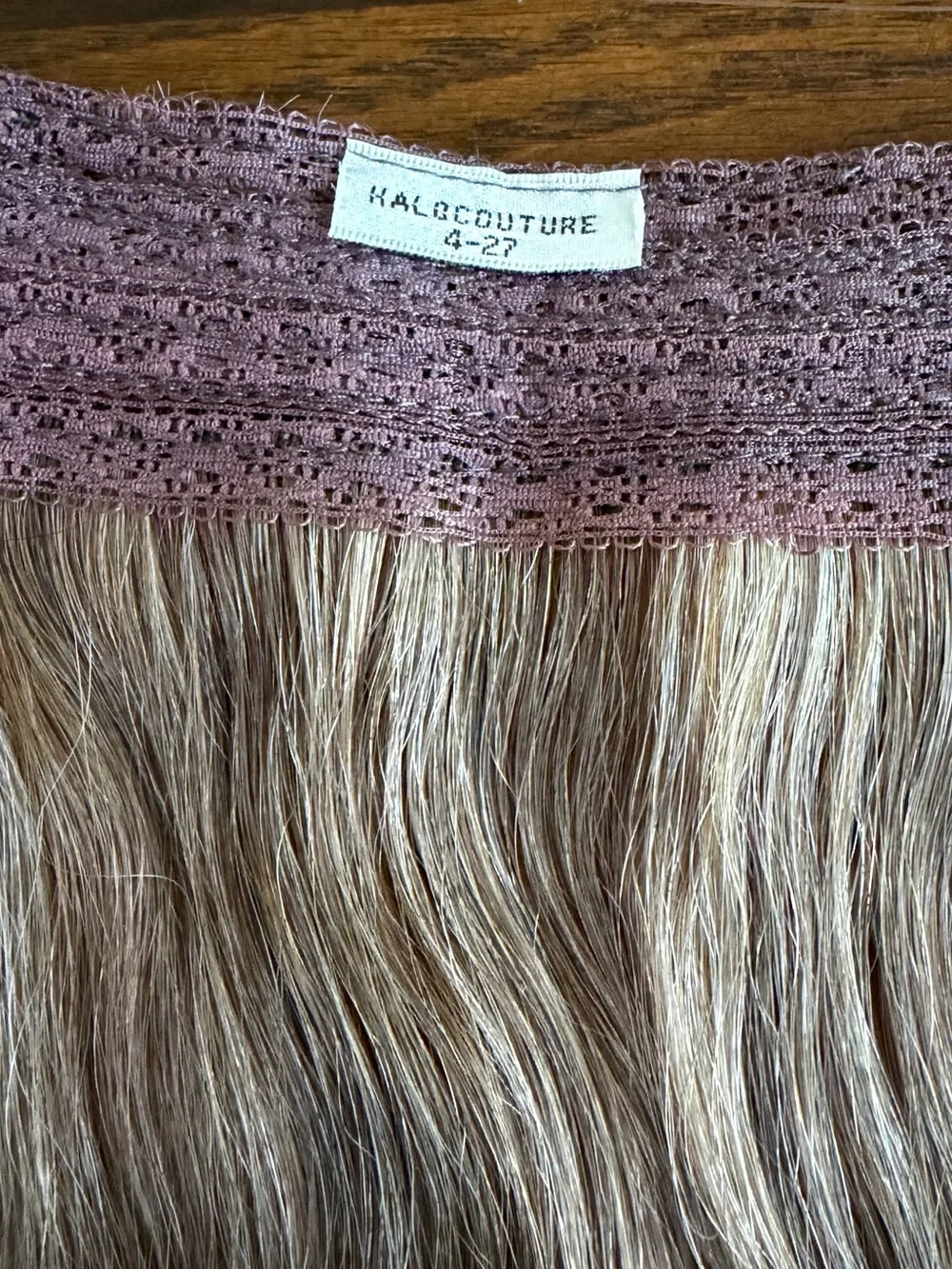Halocouture Halo Hair Extensions 20 in 4-27 Medium Brown Highlights